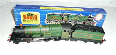 Lot 1015 - A Boxed Hornby Dublo 3-Rail 'Ludlow Castle' Locomotive and Tender No.5002, in BR green livery,...