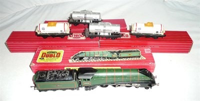 Lot 1017 - A Boxed Hornby Dublo 2-Rail 'Golden Fleece' Locomotive and Tender No.60030, in BR green livery, box