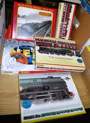 Lot 1034 - Three Boxed Hornby Limited Edition 'OO' Gauge Train Sets - The Caledonian R2306, with extra coaches