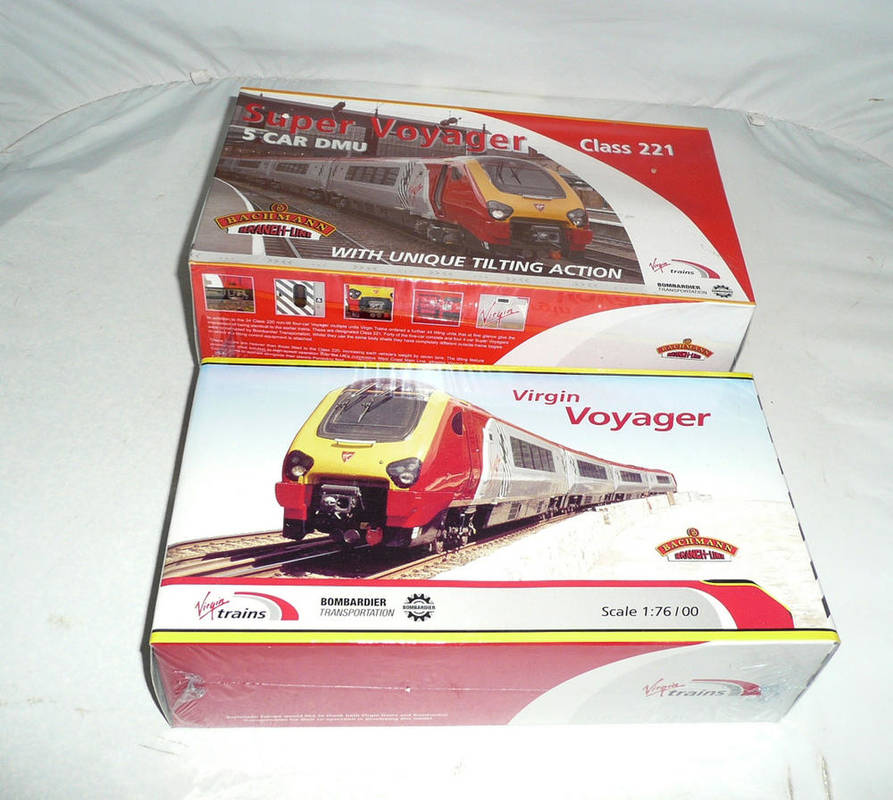 Lot 1045 - Two Boxed Bachmann Branch-Line 'OO' Gauge Virgin Train Sets, both still sealed - Class 220...