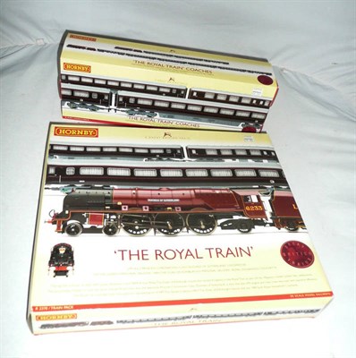 Lot 1049 - A Boxed Hornby 'OO' Gauge 'The Royal Train' Set R2370, containing 'Duchess of Sutherland'...