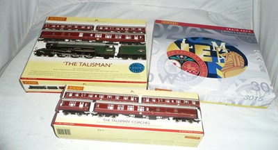 Lot 1051 - Two Boxed Hornby 'OO' Gauge Limited Edition Train Packs - 'The Talisman' R2569, containing...