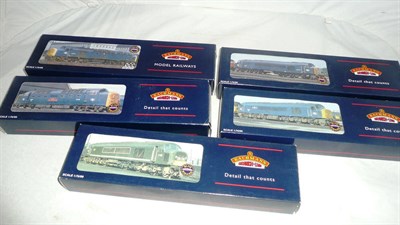 Lot 1055 - Five Boxed Bachmann 'OO' Gauge Diesel Locomotives - 'Empress of Britain' 32-478, 'The Kings Own...