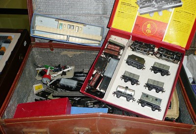 Lot 1074 - A Collection of Trix Twin Railway 'OO' Gauge Trains and Accessories, including a boxed goods...