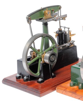 Lot 1111 - A Stuart Kit Built Live Steam Model of a Beam Engine, with single cylinder, black painted cast iron