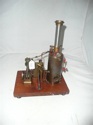 Lot 1113 - A Stationary Steam Plant Built by D. Wrangham in 1917, with vertical copper boiler, steel...