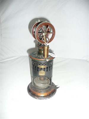 Lot 1114 - A German Vertical Stationary Steam Engine by Ernst Plank, numbered 32662, in cast iron and...