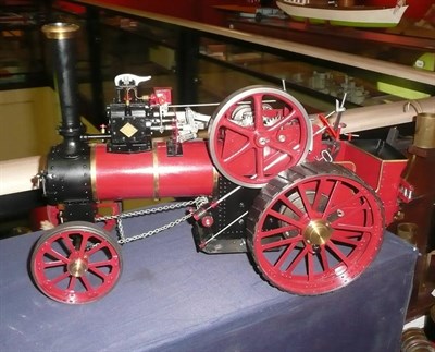 Lot 1117 - A Well Constructed Scratch Built Live Steam Model of an Allchin Type Agricultural Traction...