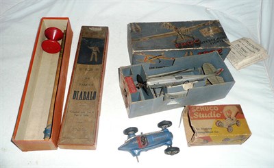 Lot 1119 - Three Boxed Toys:- Schuco Studio Steerable Driving School Car, with instructions and tools;...