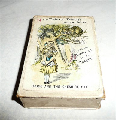 Lot 1168 - A Boxed Alice in Wonderland Card Game - 'The New and Diverting Game of Alice In Wonderland' by...