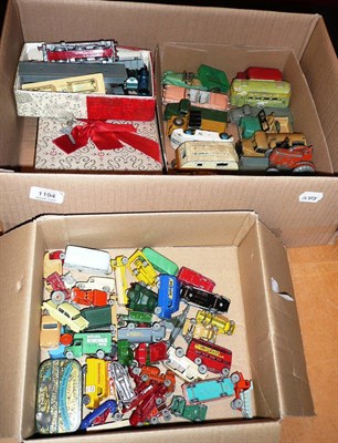 Lot 1194 - A Collection of Playworn Diecast Vehicles, including a Lone Star train set with a quantity of...