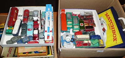 Lot 1196 - A Collection of Playworn Diecast Vehicles, makers include Dinky, Corgi, Crescent and Matchbox;...