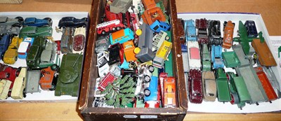 Lot 1197 - A Collection of Playworn Diecast Vehicles, including a selection of early Dinky's, Corgi,...