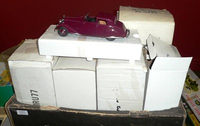 Lot 1203 - Seven Boxed Franklin Mint Model Cars - Rolls-Royce Silver Ghost 1907 & 1921, Rolls-Royce...