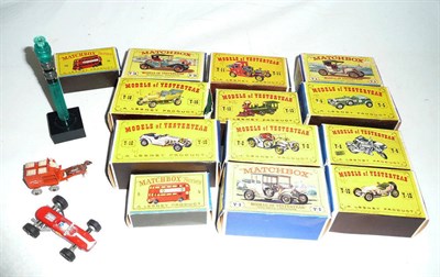 Lot 1208 - Eleven Boxed Matchbox Models of Yesteryear, early 1960's models with coloured image on box -...