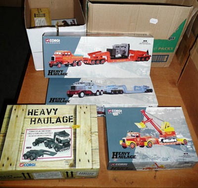 Lot 1220 - Eleven Boxed Corgi Heavy Haulage Commercial Vehicles, box numbers 17905, 55501, CC12909, 17502,...