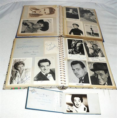 Lot 1302 - Four Albums of Signed Photographs and Letters from Entertainers and Authors, mainly from the 1950's