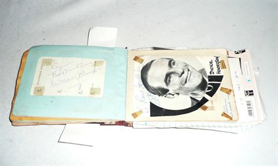 Lot 1304 - An Autograph Book, containing signatures and a few photographs of 1950's and 60's entertainers,...