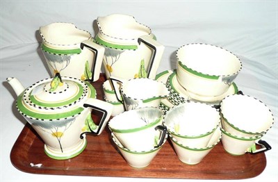 Lot 5 - Burleigh "Dawn" tea set, complete and unused