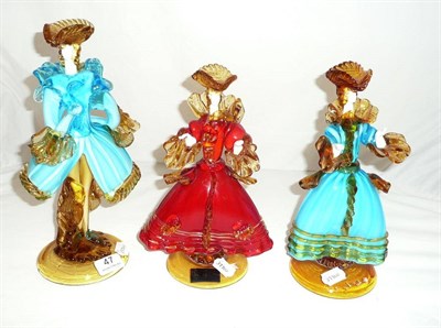 Lot 47 - Three Murano glass figures