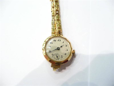 Lot 78 - An 18ct gold lady's wristwatch