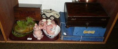 Lot 119 - Sadlers car teapot, Bako building set and sundry