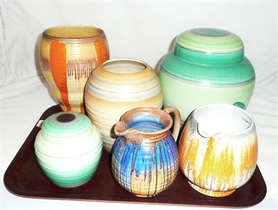 Lot 124 - Shelley vases, ginger jars, jugs, etc