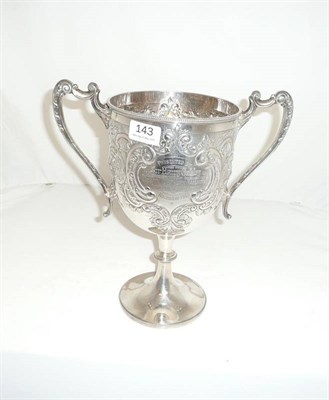 Lot 143 - Silver trophy cup