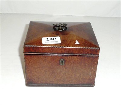 Lot 148 - Georgian tea caddy