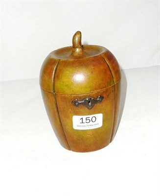 Lot 150 - Fruit shaped tea caddy