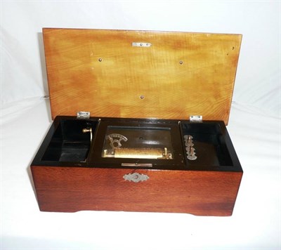 Lot 160 - Lever operated Swiss music box