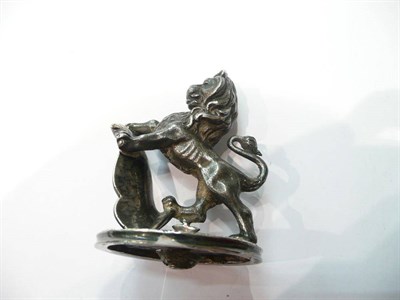 Lot 195 - Silver model of a lion