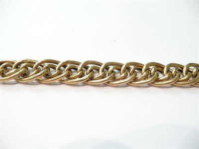 Lot 207 - A 9ct gold fancy link necklace