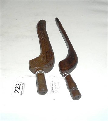 Lot 222 - Two goosewing knitting sheaths