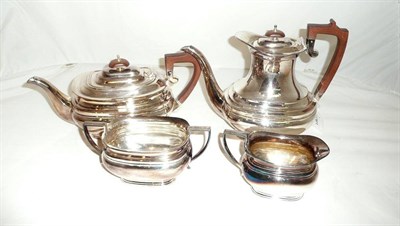 Lot 265 - A four piece silver tea and coffee service 1967, 54oz approximate weight