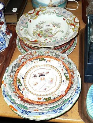 Lot 297 - Fifteen assorted Masons plates (15)