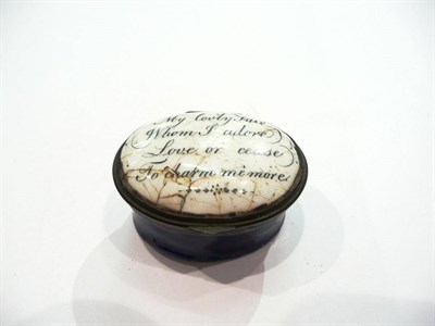 Lot 331 - 18th century/19th century enamelled pill box