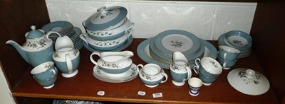 Lot 399 - Shelf of Royal Doulton Rose Elegance pattern tea and dinner wares