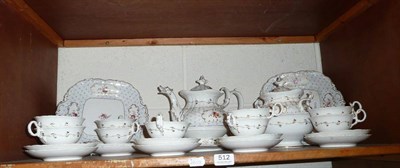 Lot 512 - 19th century porcelain tea service