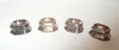 Lot 526 - Four Georgian silver salts