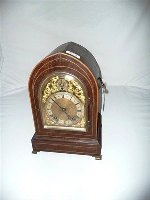 Lot 572 - A mahogany bracket clock, Reid's Newcastle