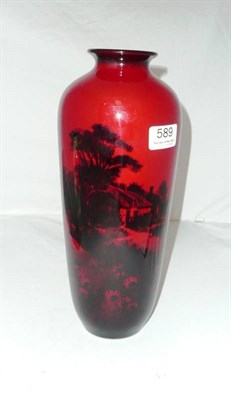 Lot 589 - Royal Doulton flambe vase