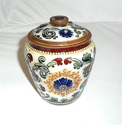 Lot 612 - Doulton biscuit barrel