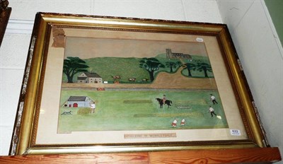 Lot 632 - Watercolour "Haymaking in Wensleydale", Furnish, 1871