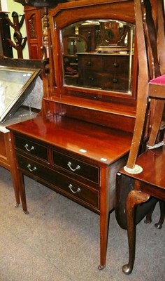 Lot 716 - Mahogany inlaid dressing table