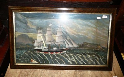 Lot 717 - Cased ships picture