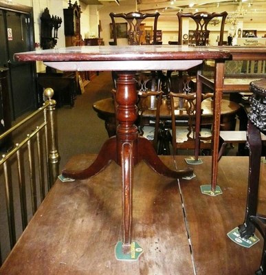 Lot 728 - Mahogany tilt top table