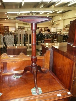 Lot 739 - George III mahogany tripod occasional table