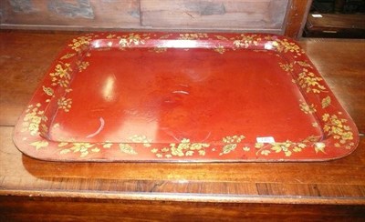 Lot 745 - Papier mache tray