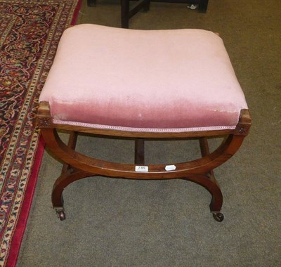 Lot 749 - Rosewood stool